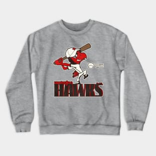 Defunct Waterloo Hawks Baseball Team Crewneck Sweatshirt